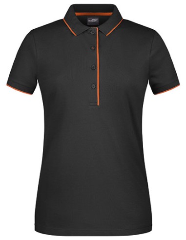 J-JN727-Ladies Polo Stripe